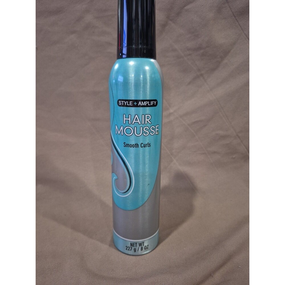 New Shine + Amplify Hair Mousse Holds Smooth Curls After Style Brand New 8 oz